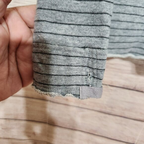 Free People WE THE FREE ANTHROPOLOGIE Stripe Ebb and Flow Jacket Size M Zipper - Picture 9 of 15